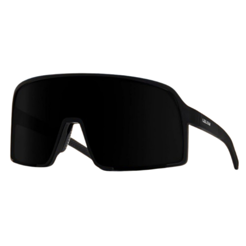 MAXJULI EYEWEAR Polarized Sunglasses Shield Rectangular Wraparound Black NWT